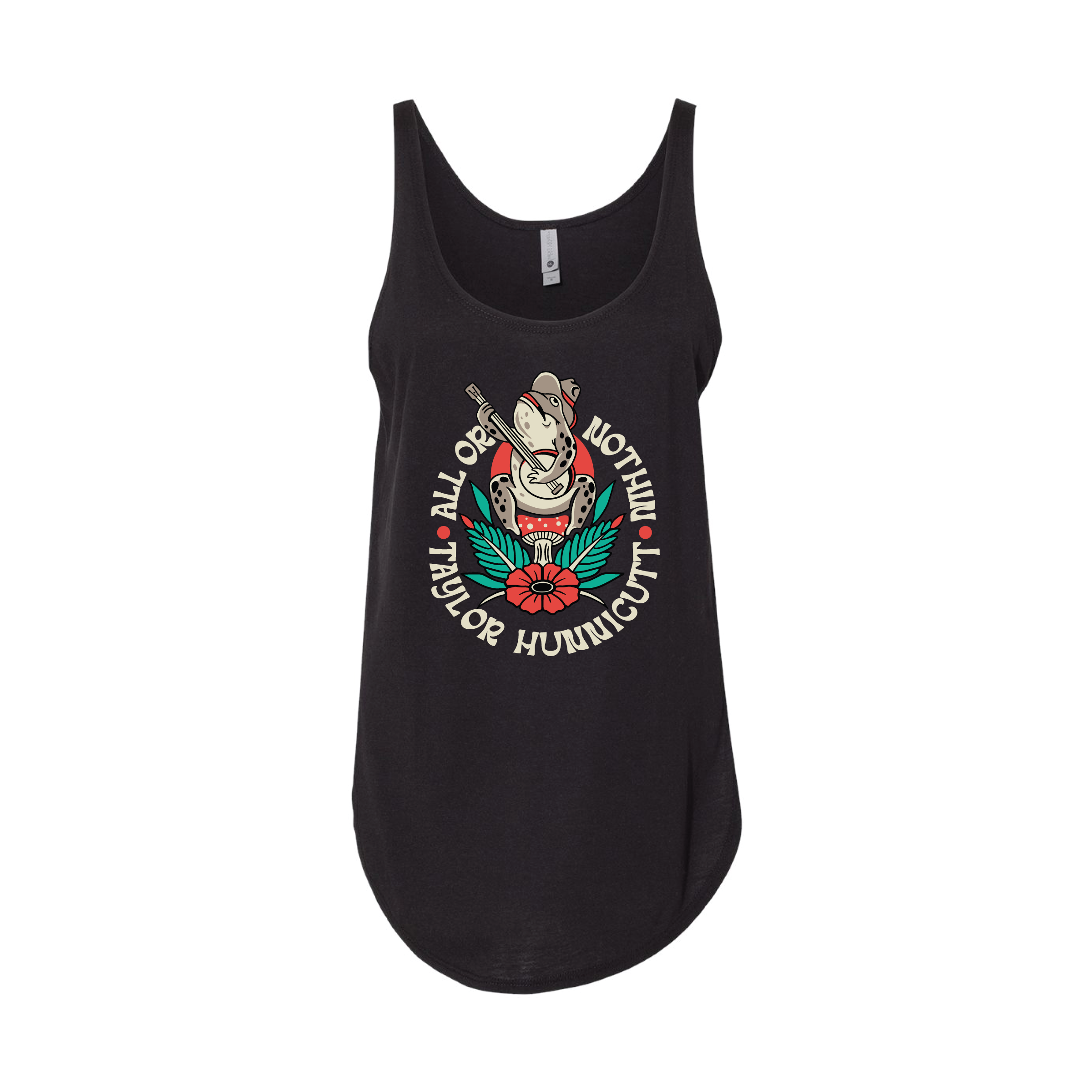 All or Nothin Banjo Frog Ladies Tank